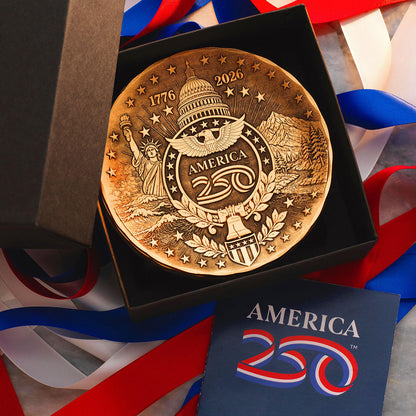 America250 Sea to Shining Sea Commemorative Coaster (Bronze)