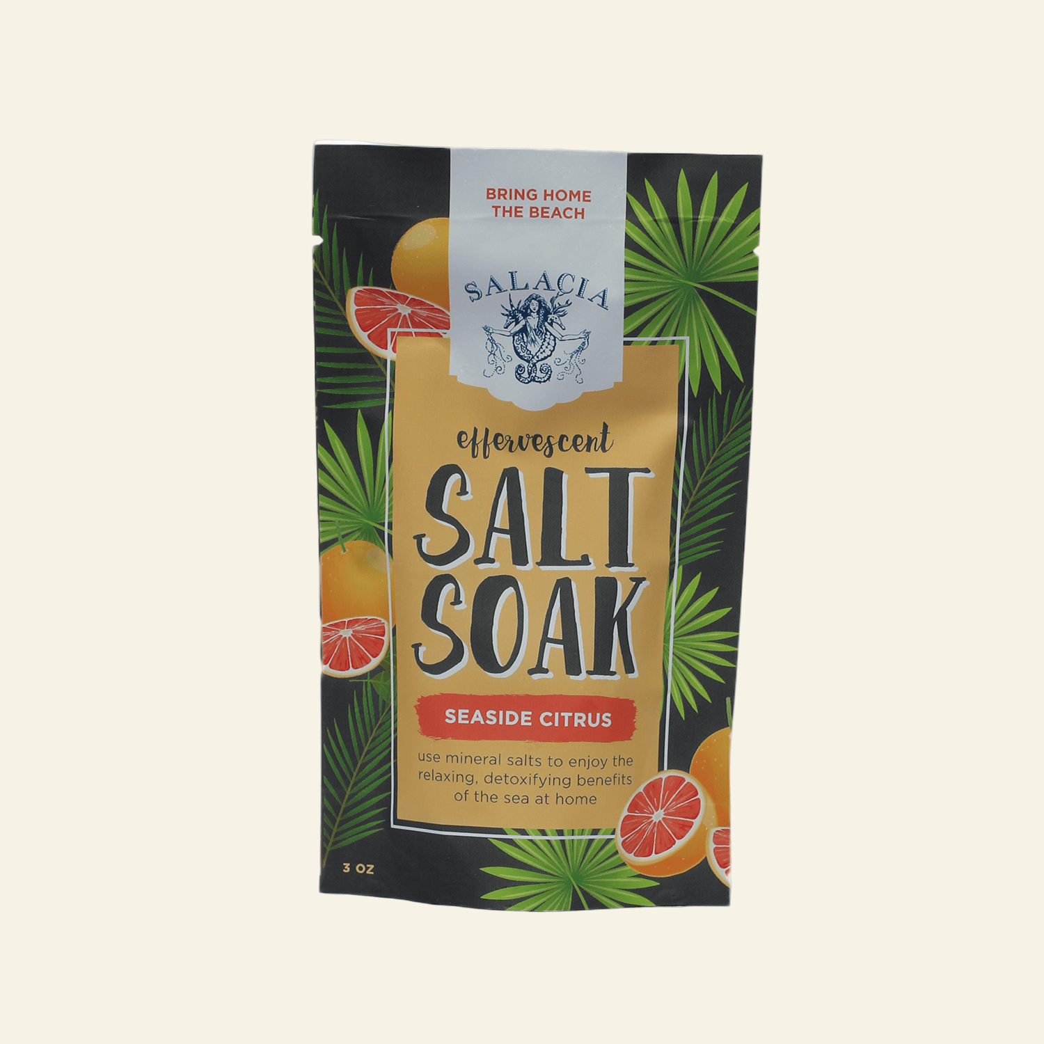 Salacia Salts Bath &amp; Body Seaside Citrus Effervescent Salt Soak