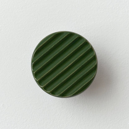 Misewell modern furniture Green Sequence coat hook - Fluted