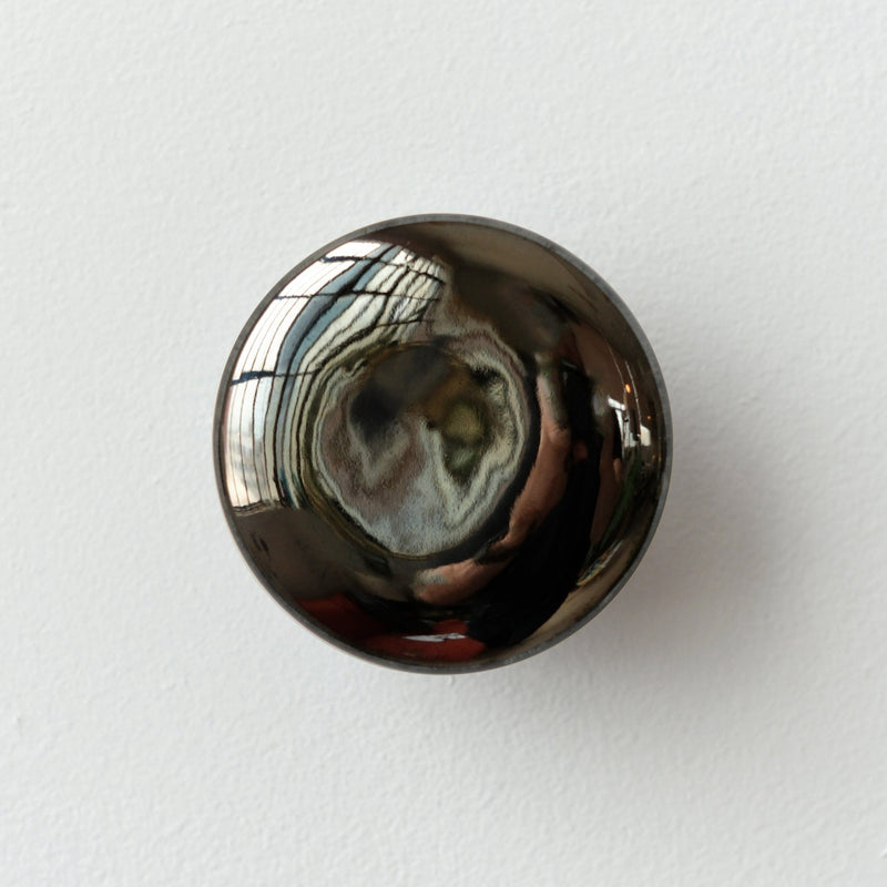 Misewell modern furniture Chrome Sequence coat hook - Mercury