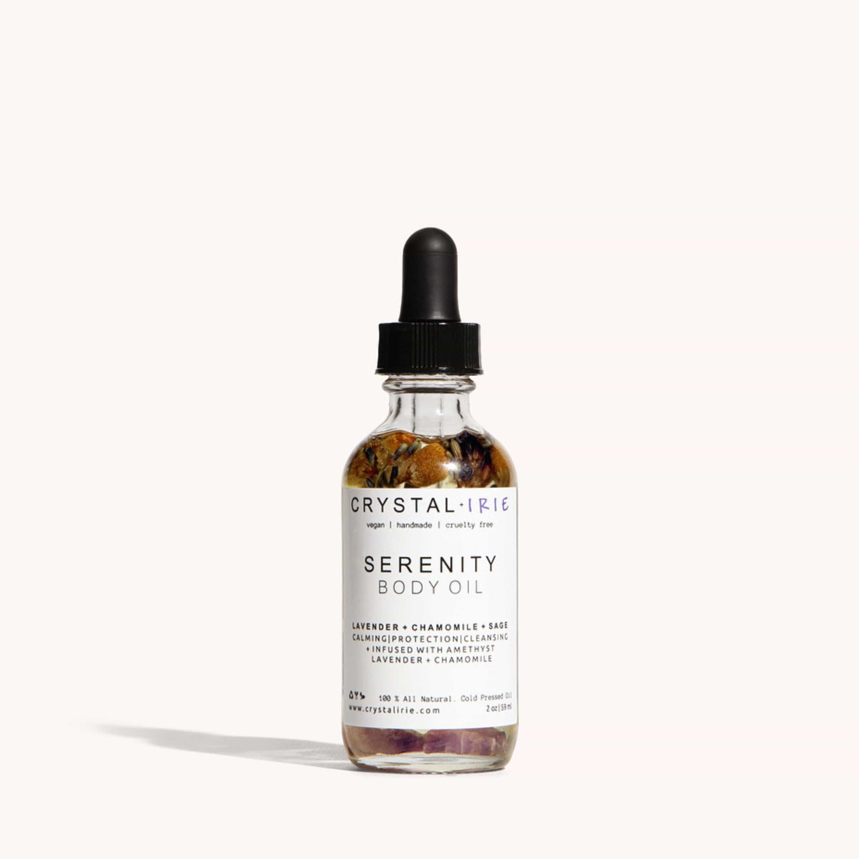 Crystal Irie Body Oil 2oz- Try me Size Serenity Body Oil