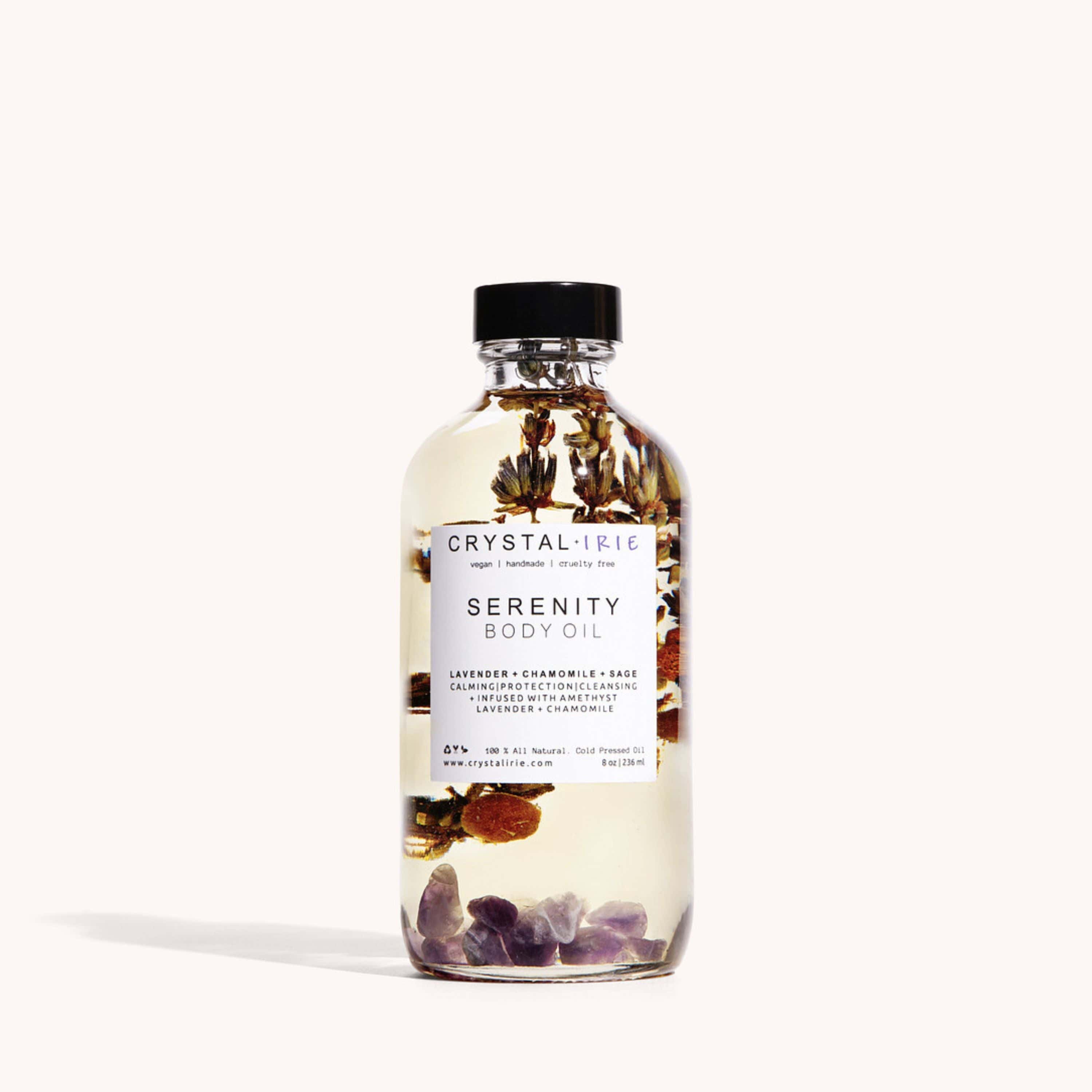 Crystal Irie Body Oil 8oz- Best Value Serenity Body Oil