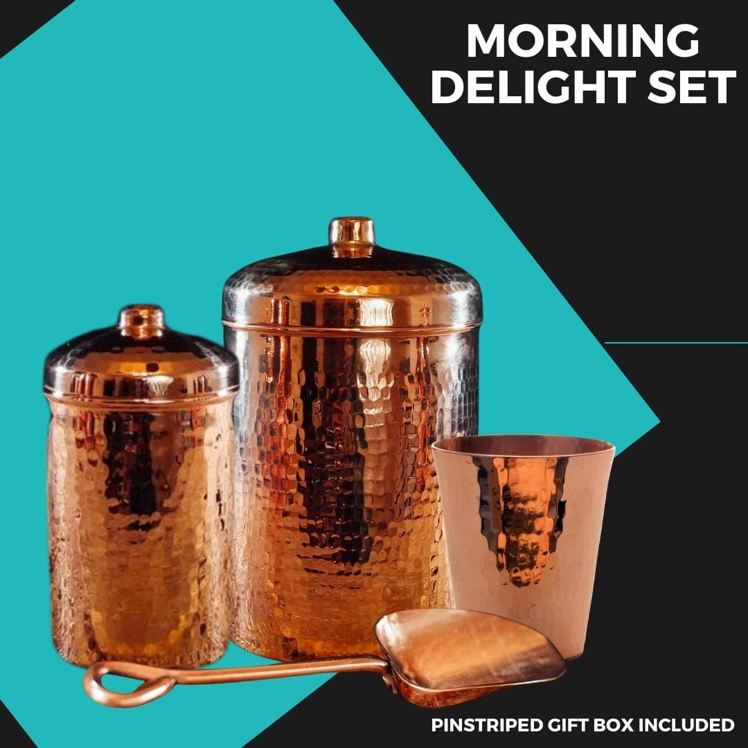 Morning Delight Copper Canister Set