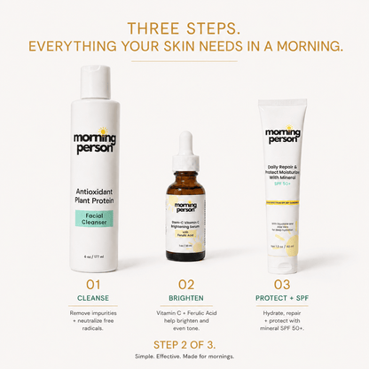 Morning Person Beauty Serum Morning Person Stem-C Vitamin C Brightening Serum with Ferulic Acid