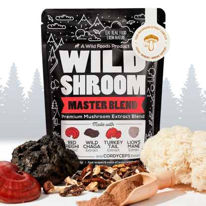 Wild Foods Mushrooms Master Mushrooms Blend, 110 servings – Immune Boosting Adaptogenic Mushrooms