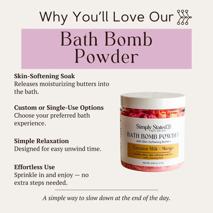 Sweet Berry + Vanilla Bath Bomb Powder