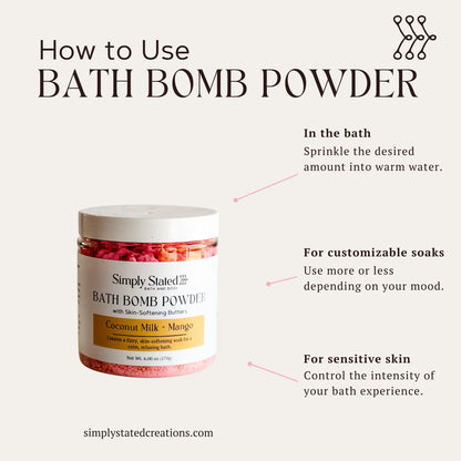 Sea Salt + Orchid Bath Bomb Powder