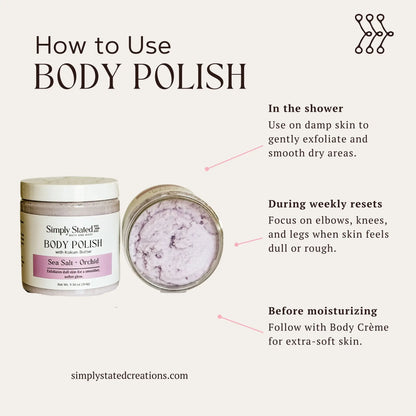 Simply Stated Creations Exfoliants Oatmeal Milk + Honey Body Polish