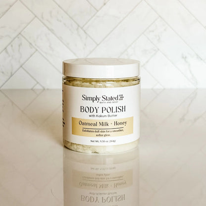Simply Stated Creations Exfoliants Oatmeal Milk + Honey Body Polish