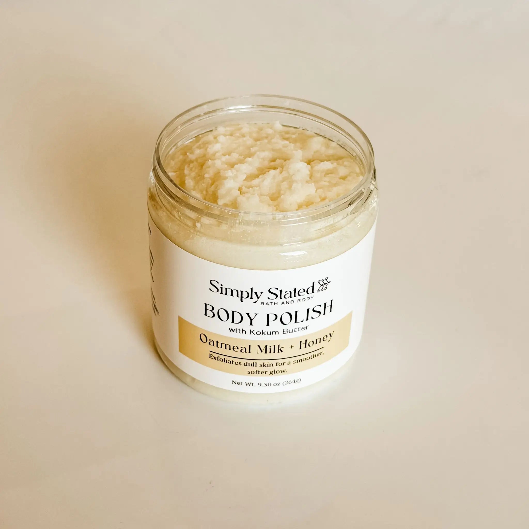 Simply Stated Creations Exfoliants Oatmeal Milk + Honey Body Polish
