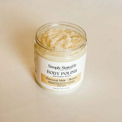 Simply Stated Creations Exfoliants Oatmeal Milk + Honey Body Polish