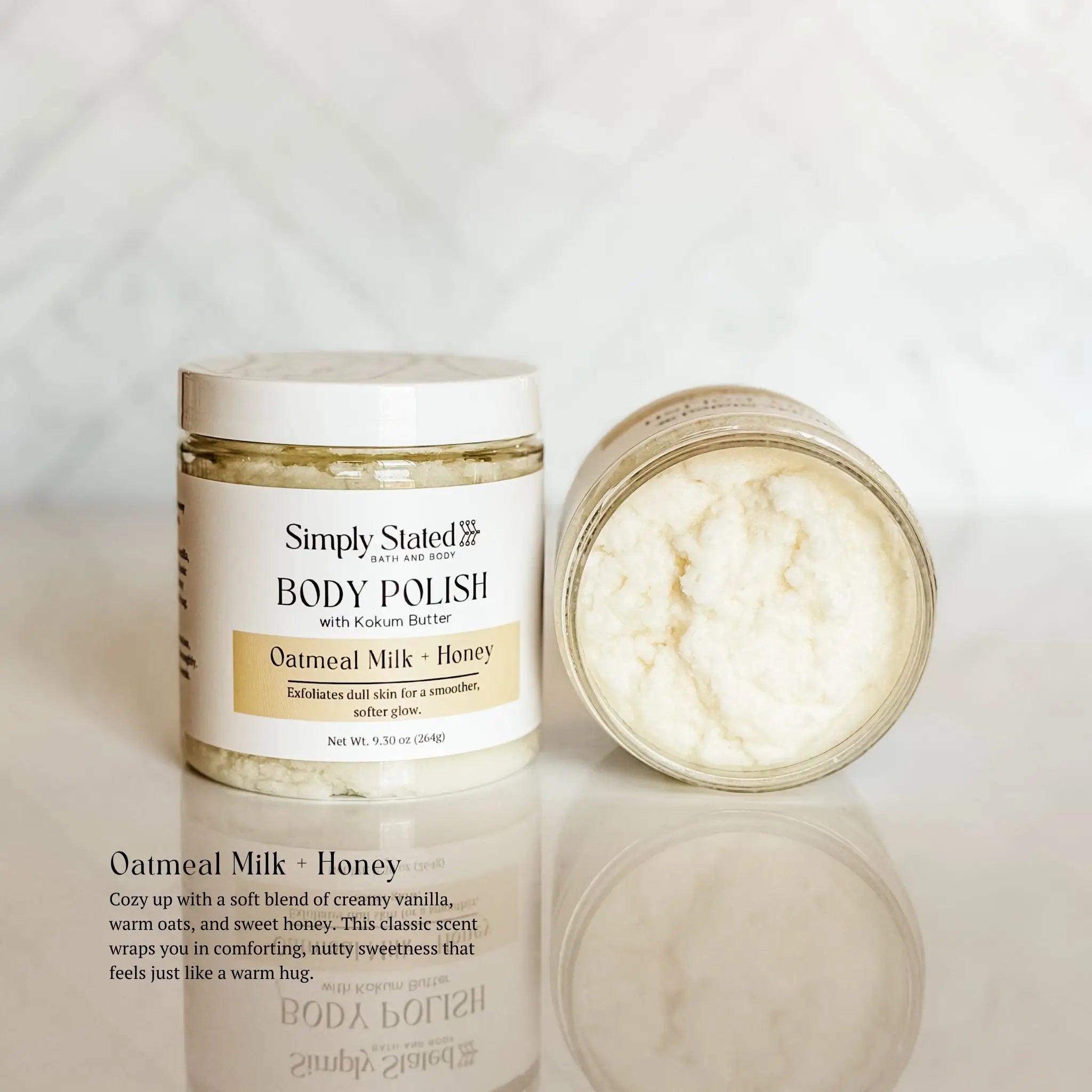 Simply Stated Creations Exfoliants Oatmeal Milk + Honey Body Polish
