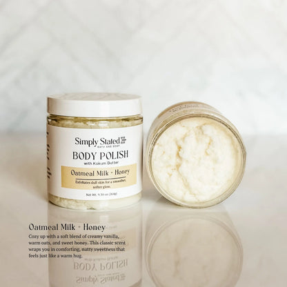 Simply Stated Creations Exfoliants Oatmeal Milk + Honey Body Polish