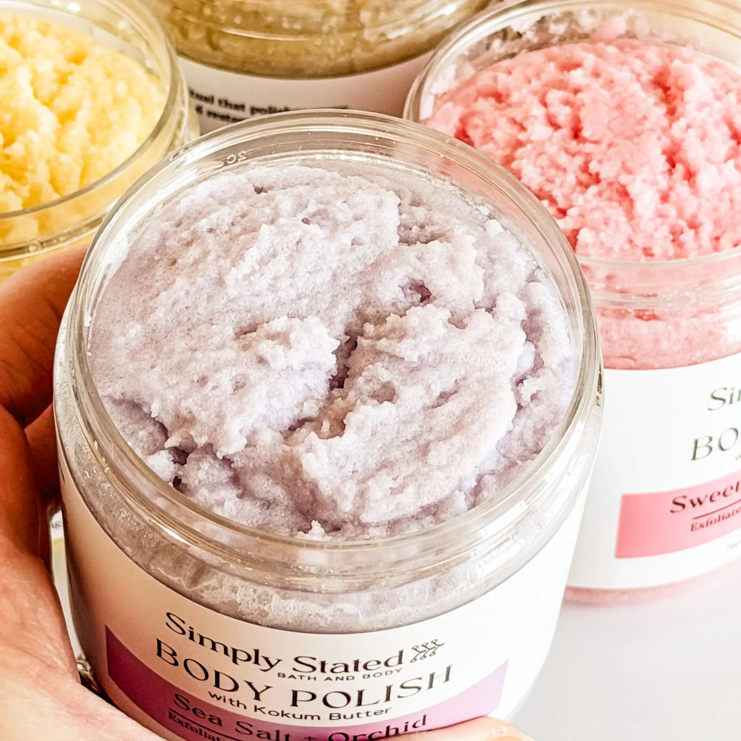 Simply Stated Creations Exfoliants Sea Salt + Orchid Body Polish