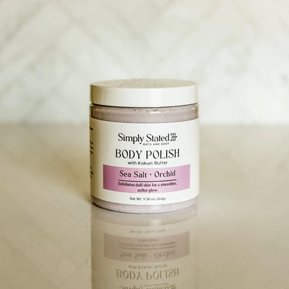Simply Stated Creations Exfoliants Sea Salt + Orchid Body Polish