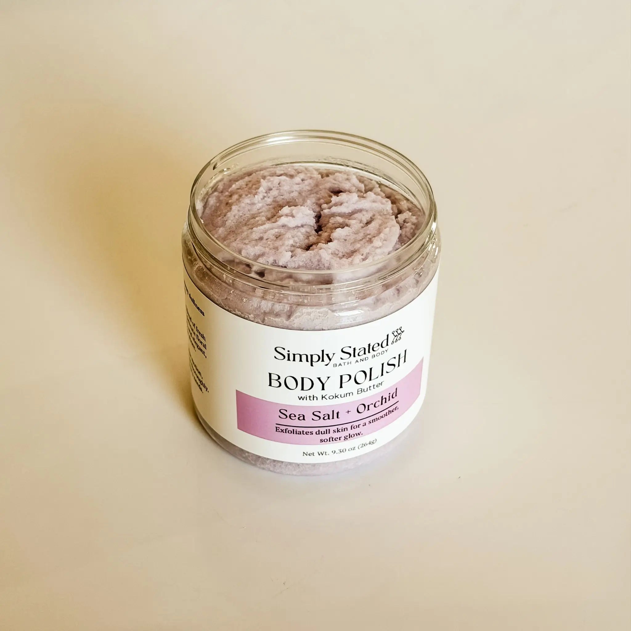 Simply Stated Creations Exfoliants Sea Salt + Orchid Body Polish
