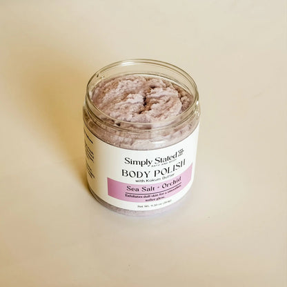 Simply Stated Creations Exfoliants Sea Salt + Orchid Body Polish