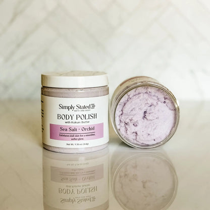 Simply Stated Creations Exfoliants Sea Salt + Orchid Body Polish