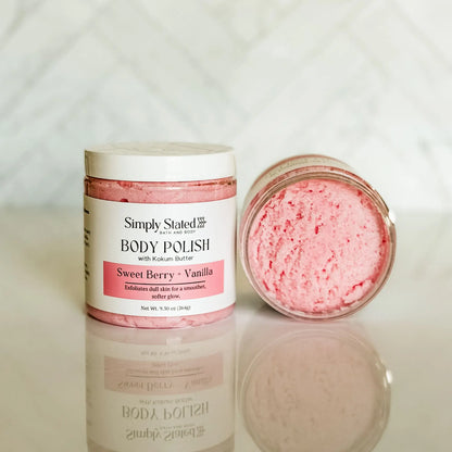 Simply Stated Creations Exfoliants Sweet Berry + Vanilla Body Polish