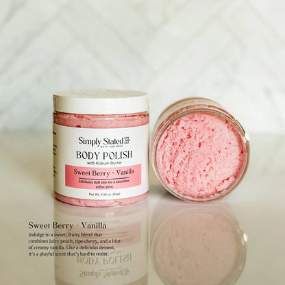 Simply Stated Creations Exfoliants Sweet Berry + Vanilla Body Polish