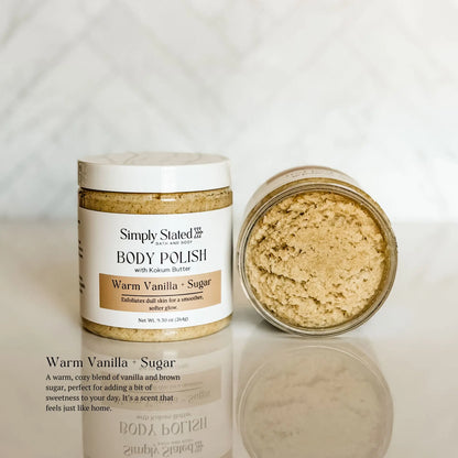 Simply Stated Creations Exfoliants Warm Vanilla + Sugar Body Polish