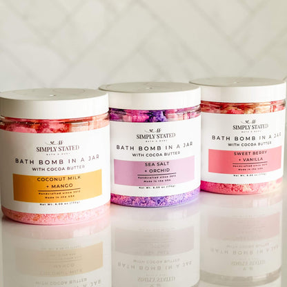Sweet Berry + Vanilla Bath Bomb Powder