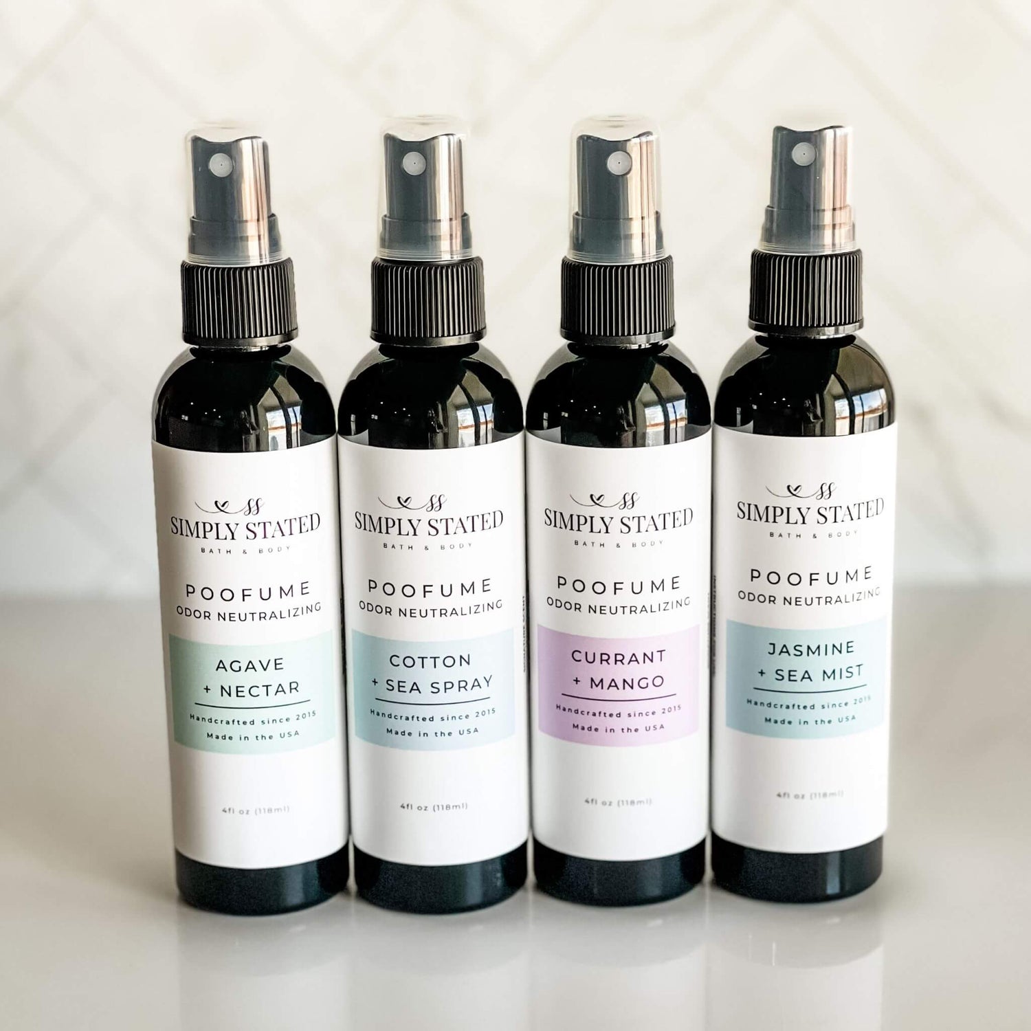 Jasmine + Sea Mist Poofume | Bathroom Odor Neutralizing Spray