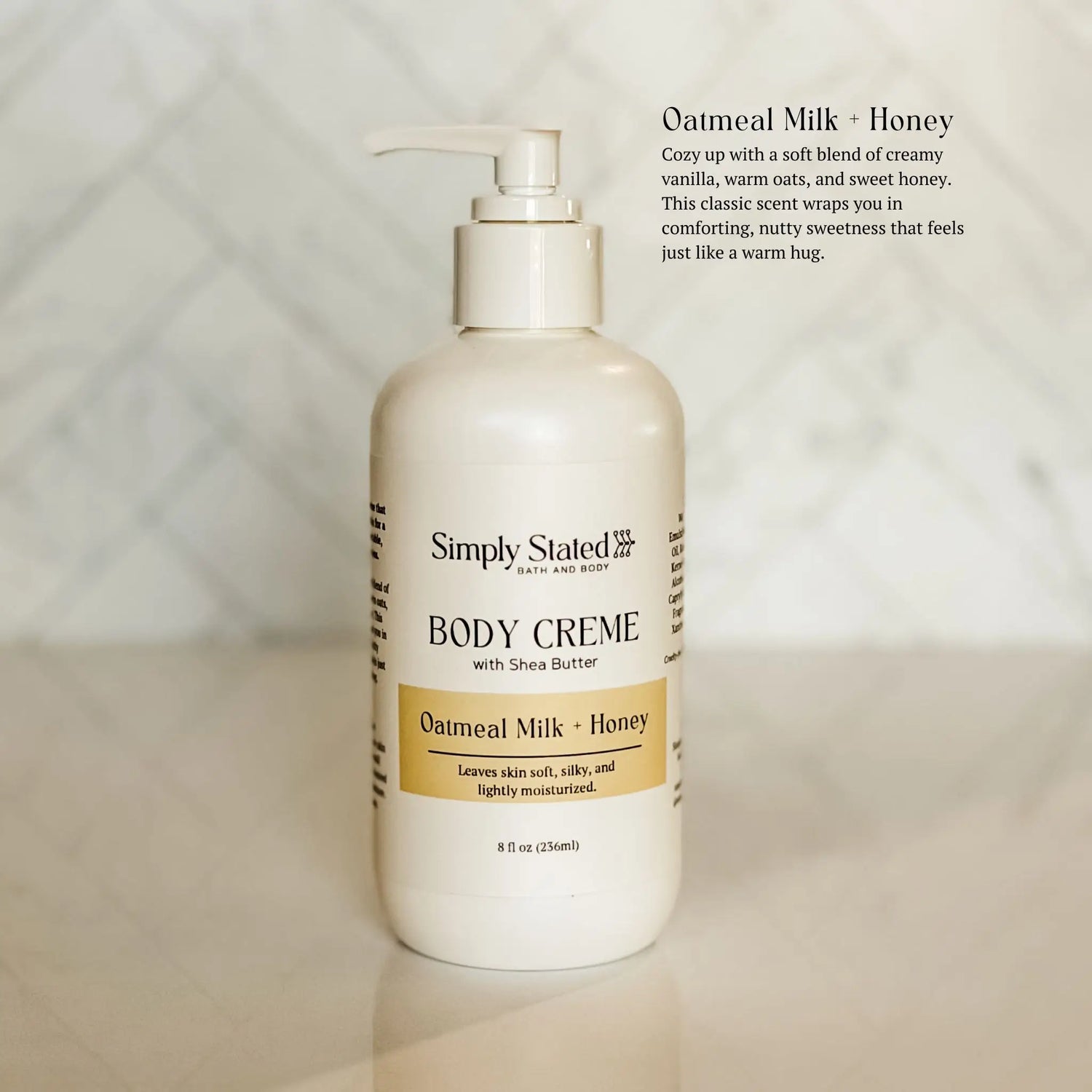 Simply Stated Creations Moisturizers Oatmeal Milk + Honey Body Creme
