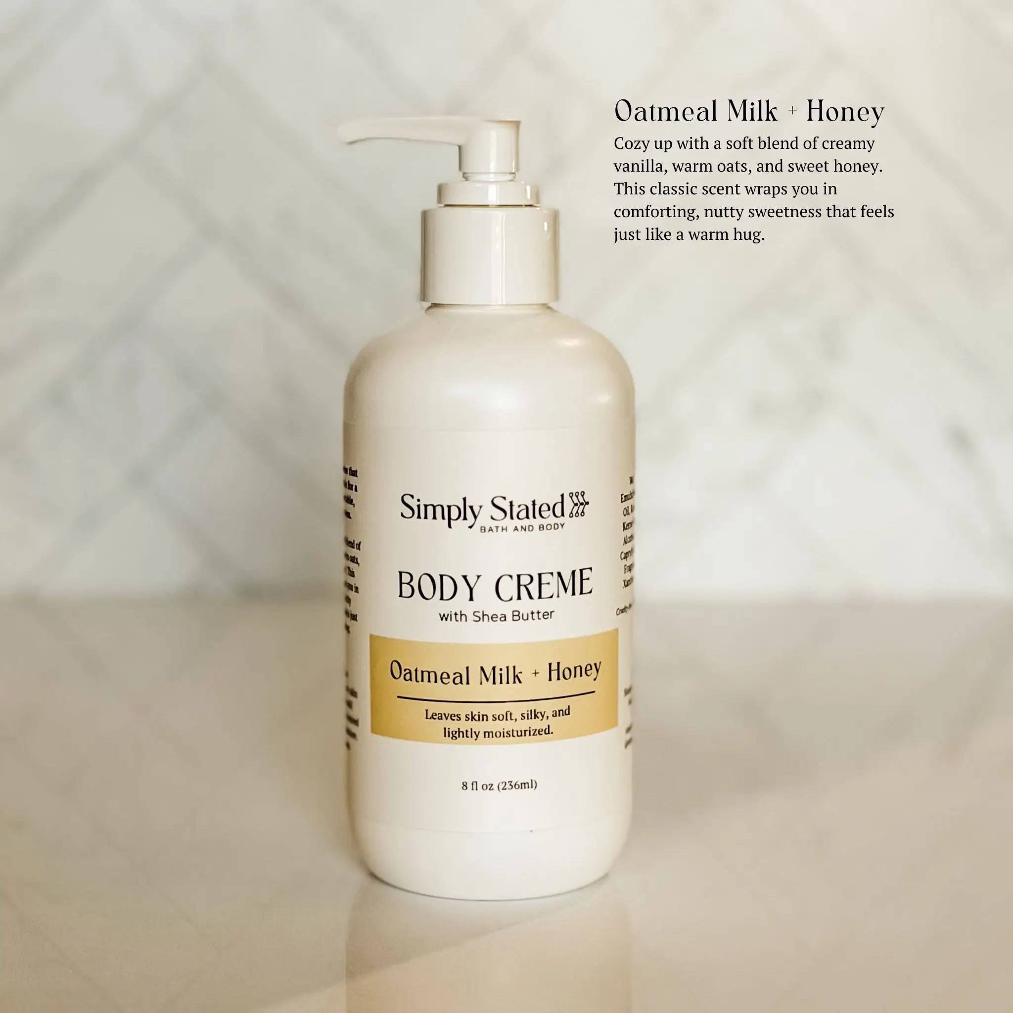Simply Stated Creations Moisturizers Oatmeal Milk + Honey Body Creme