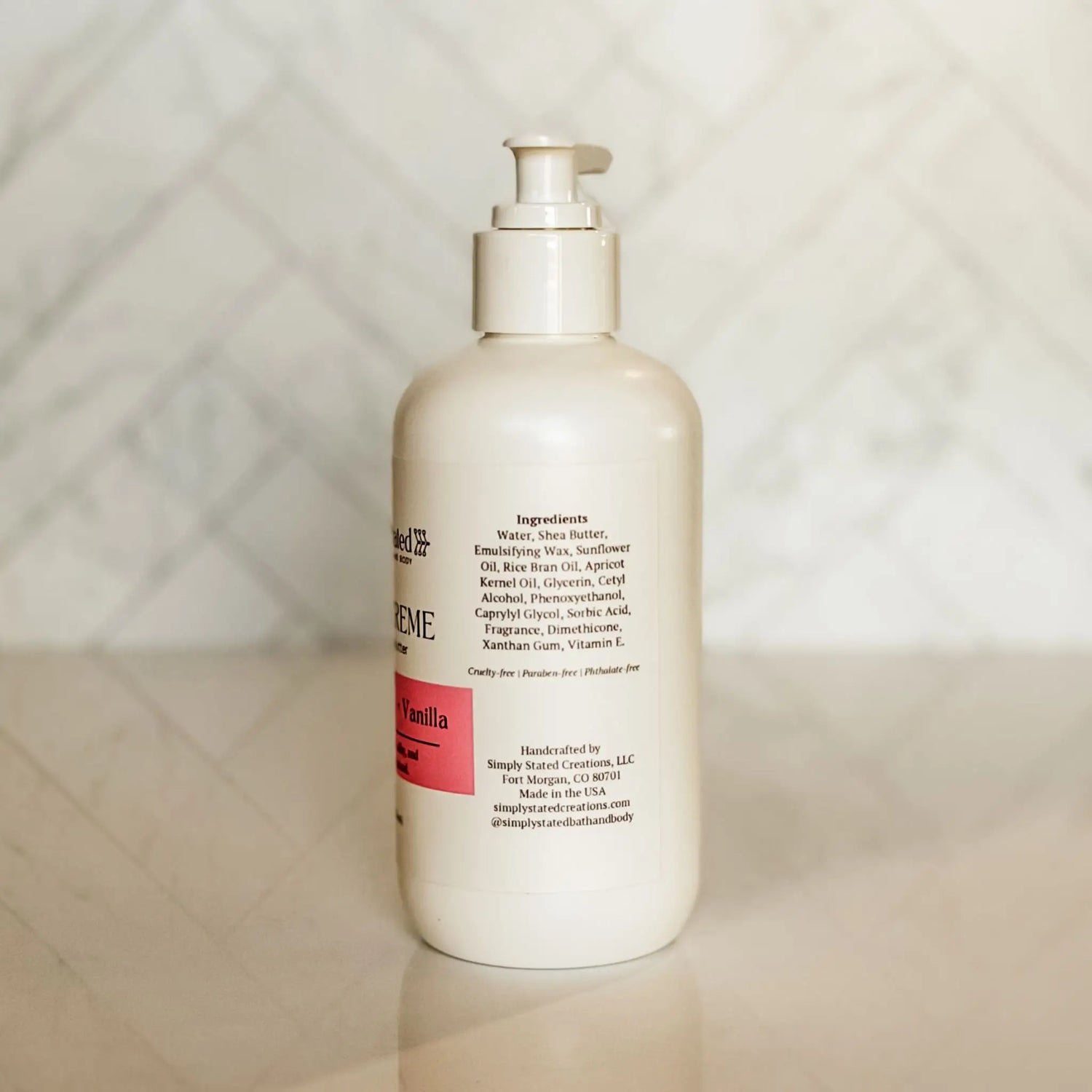Simply Stated Creations Moisturizers Sweet Berry + Vanilla Body Creme