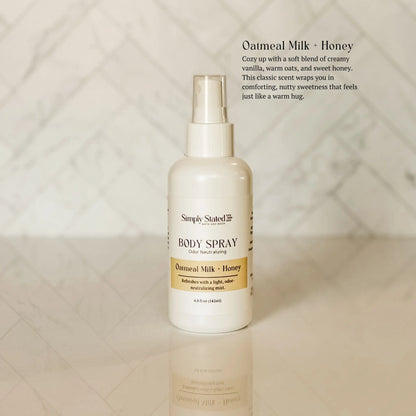 Simply Stated Creations Body Sprays Oatmeal Milk + Honey Body Spray