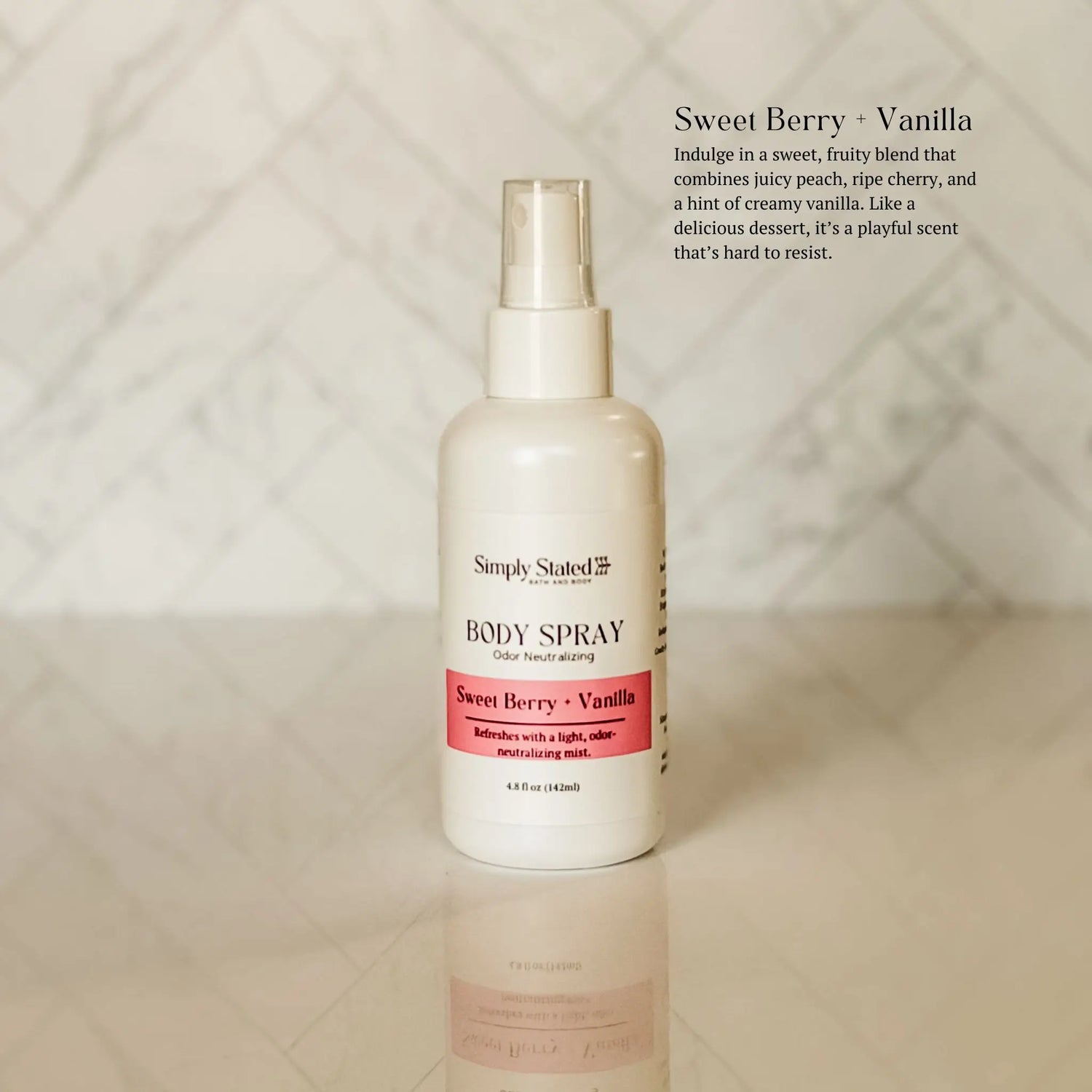 Simply Stated Creations Body Sprays Sweet Berry + Vanilla Body Spray
