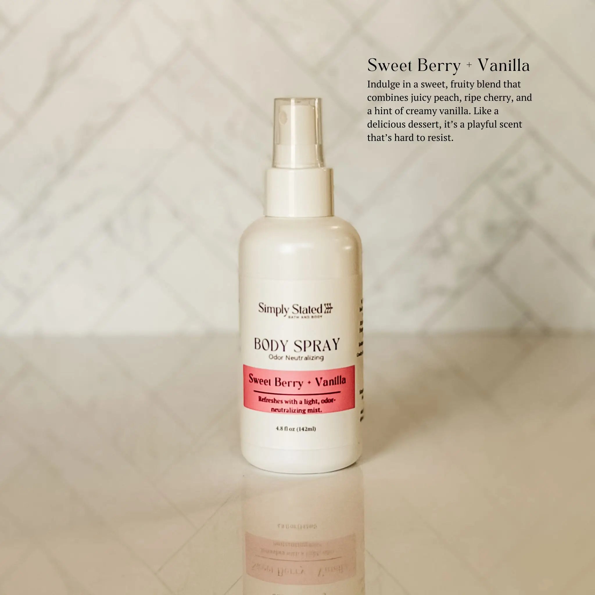Simply Stated Creations Body Sprays Sweet Berry + Vanilla Body Spray