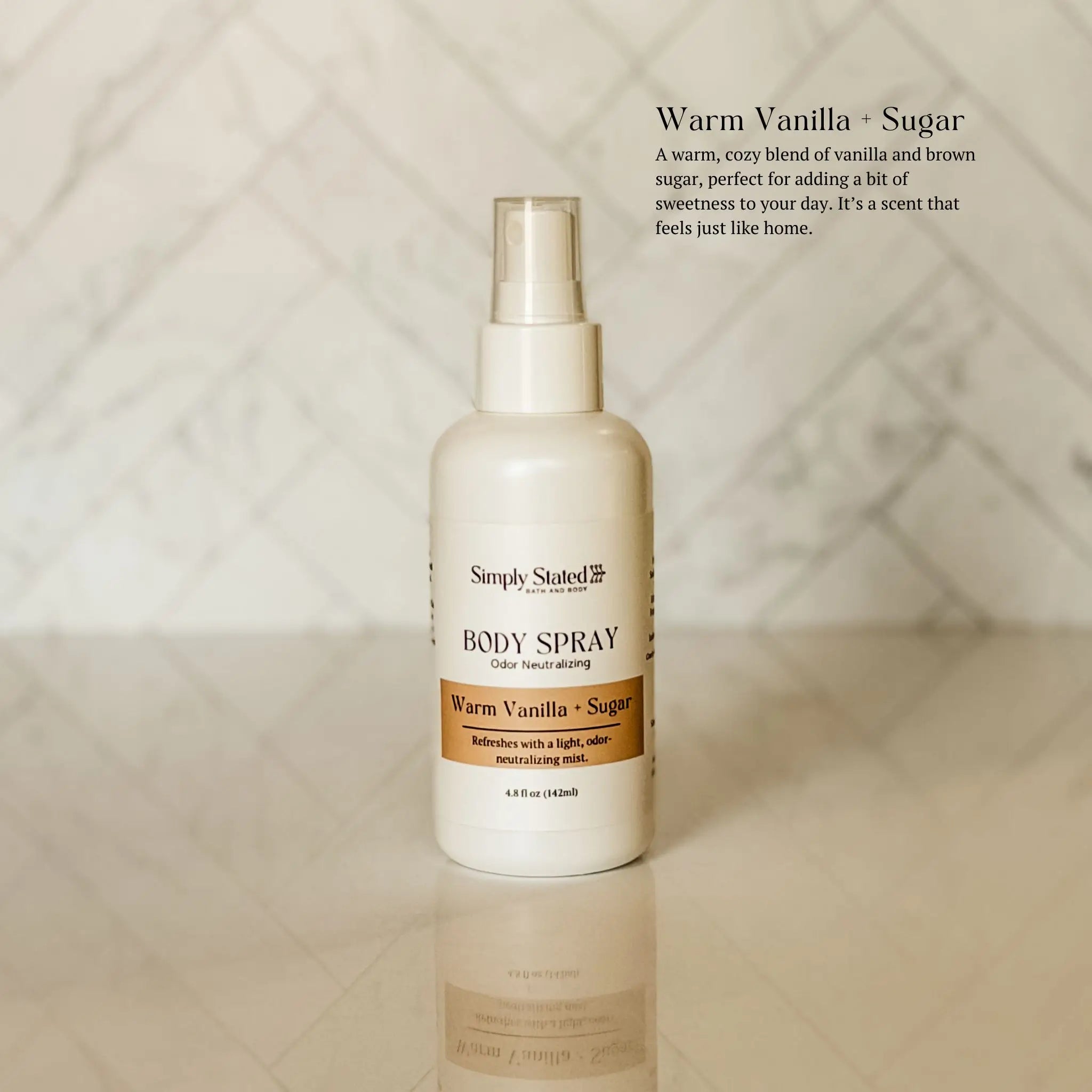 Simply Stated Creations Body Sprays Warm Vanilla + Sugar Body Spray