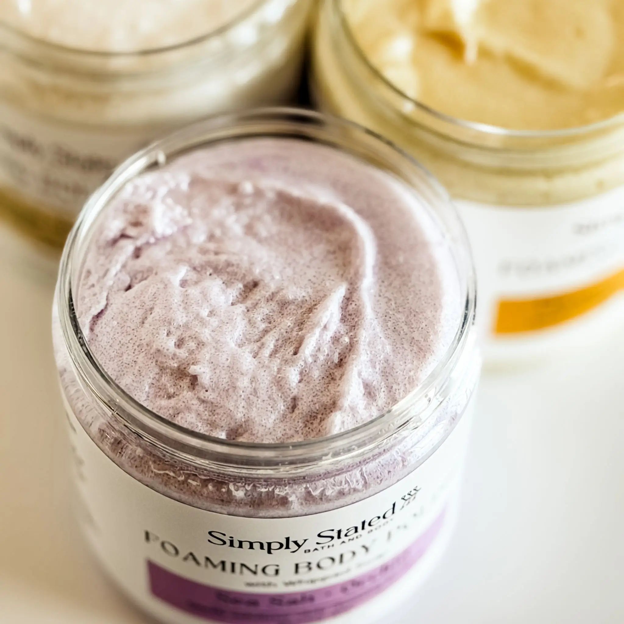 Simply Stated Creations Exfoliants Sea Salt + Orchid Foaming Body Polish