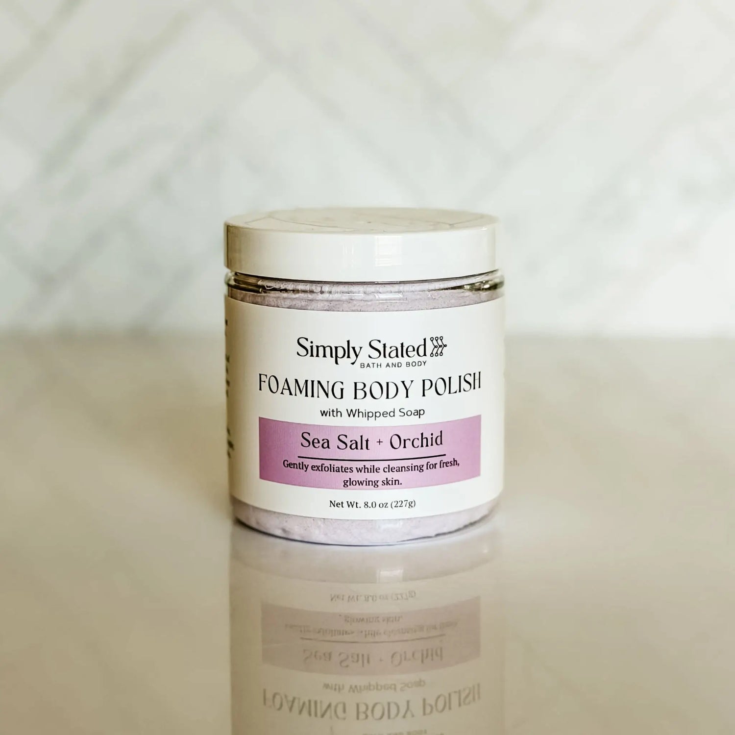 Simply Stated Creations Exfoliants Sea Salt + Orchid Foaming Body Polish