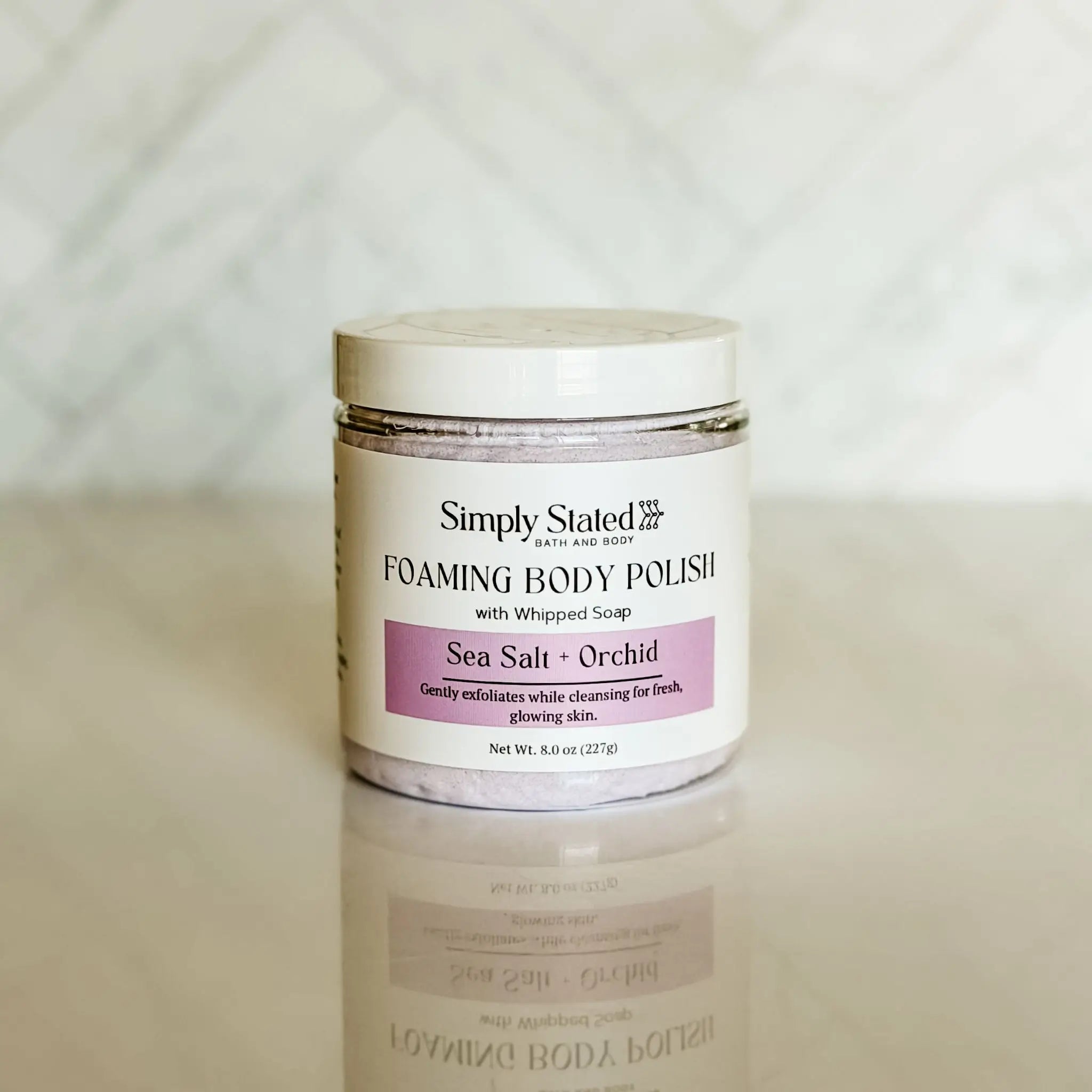 Simply Stated Creations Exfoliants Sea Salt + Orchid Foaming Body Polish