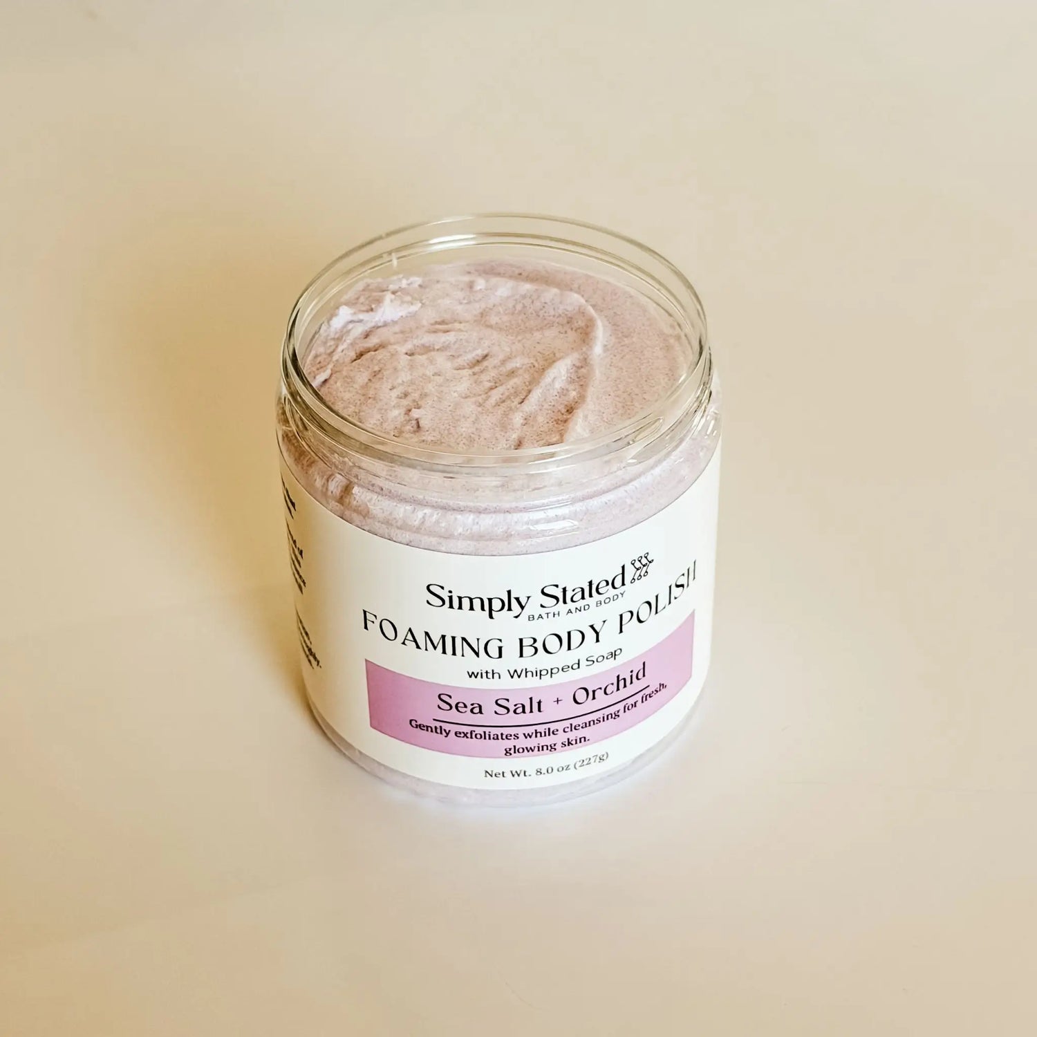 Simply Stated Creations Exfoliants Sea Salt + Orchid Foaming Body Polish