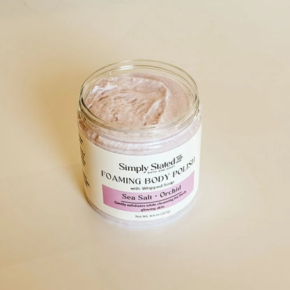 Simply Stated Creations Exfoliants Sea Salt + Orchid Foaming Body Polish