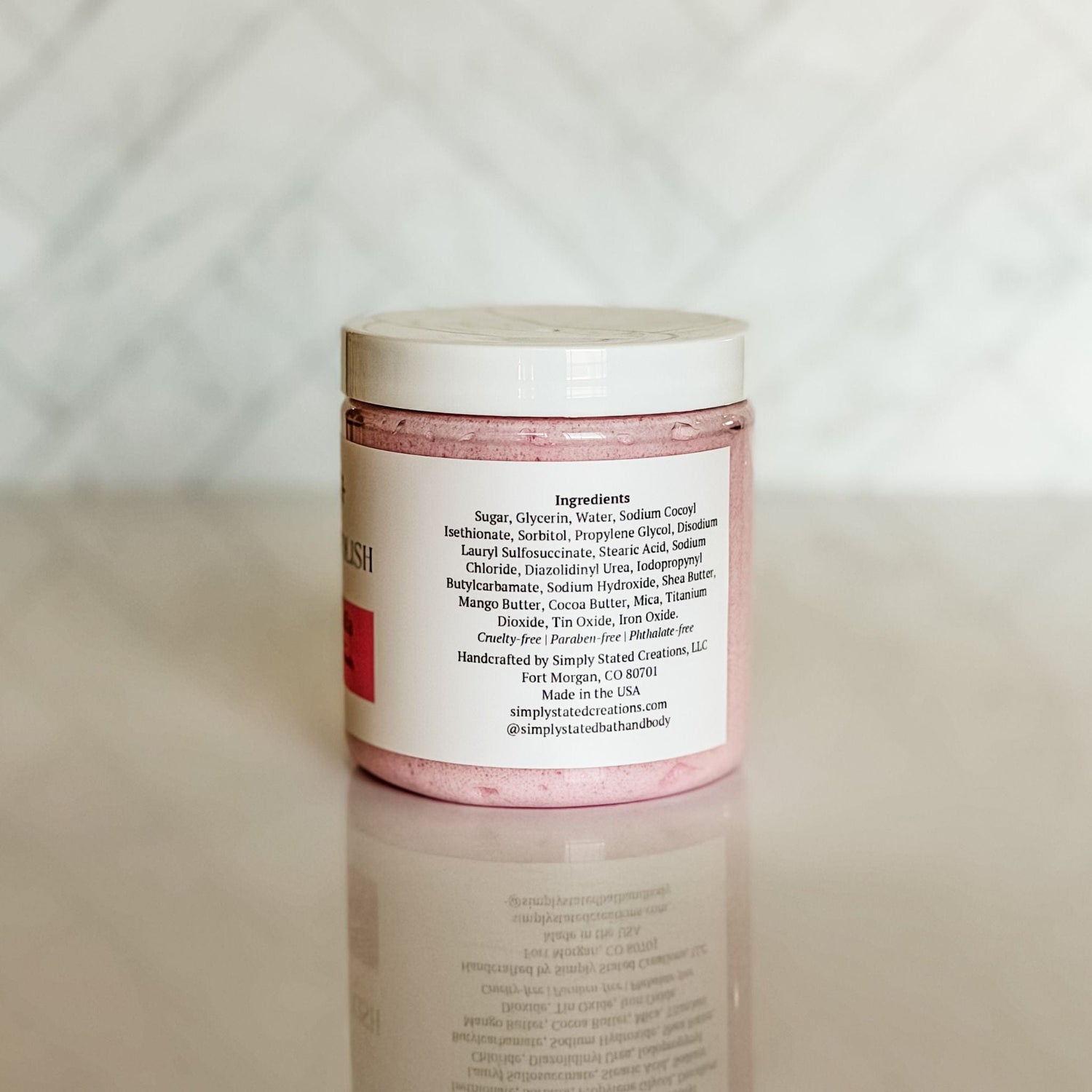 Simply Stated Creations Exfoliants Sweet Berry + Vanilla Foaming Body Polish