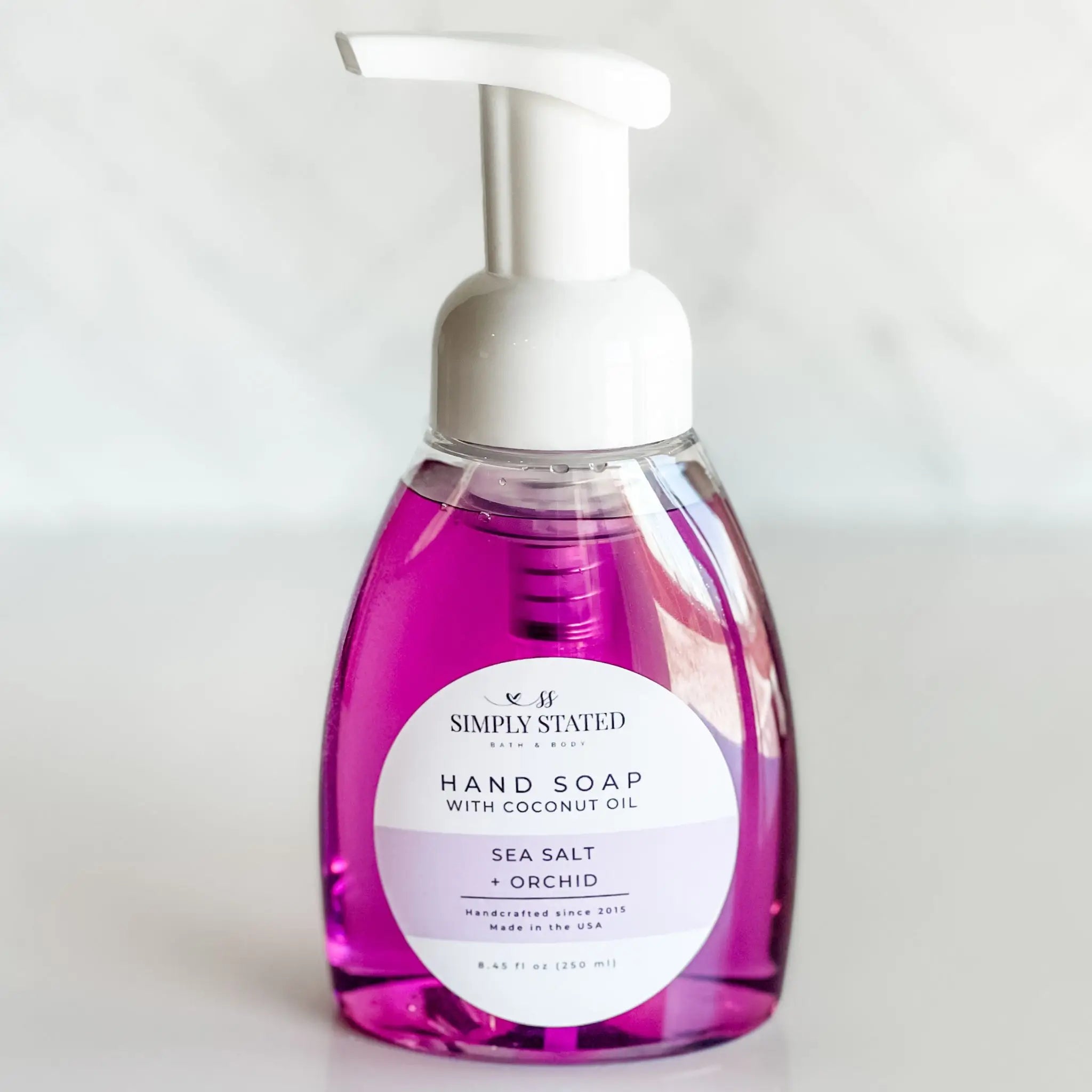 Simply Stated Creations Hand Soaps Sea Salt + Orchid (colored) Sea Salt + Orchid Foaming Hand Soap