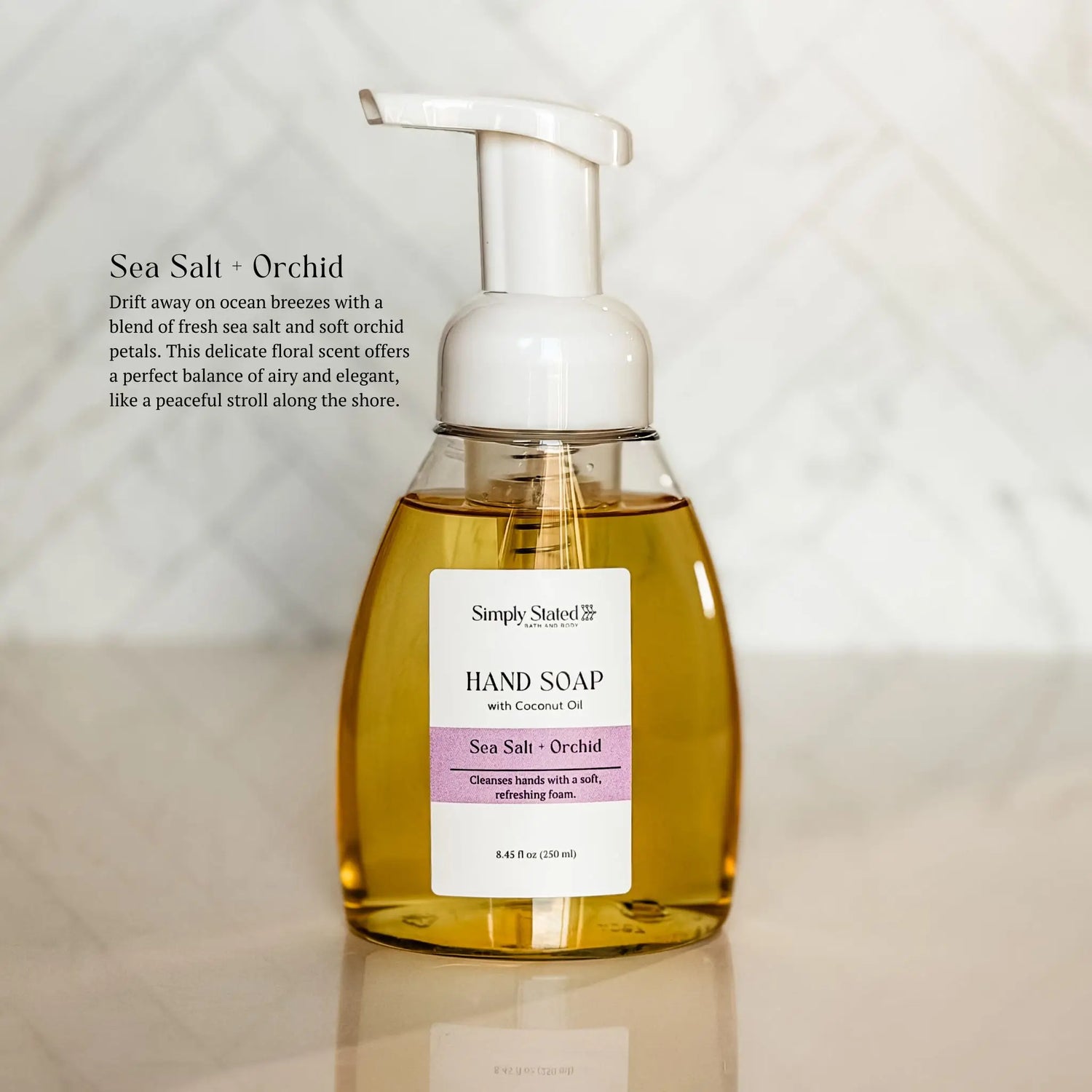 Simply Stated Creations Hand Soaps Sea Salt + Orchid Foaming Hand Soap