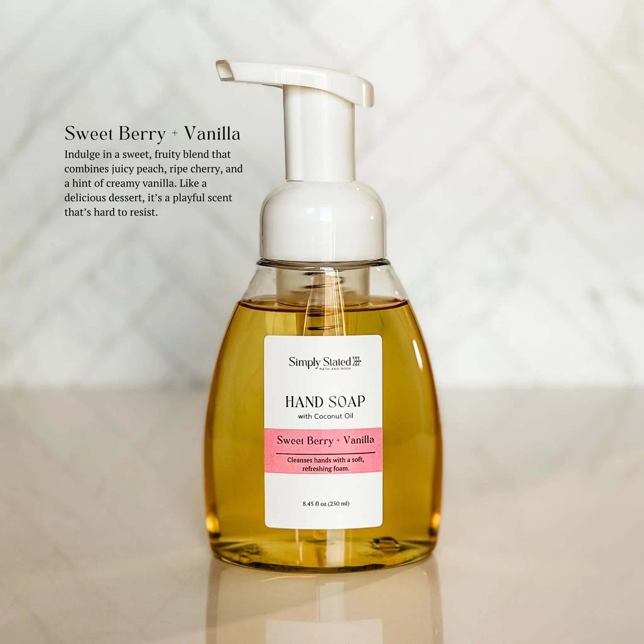 Simply Stated Creations Hand Soaps Sweet Berry + Vanilla Foaming Hand Soap