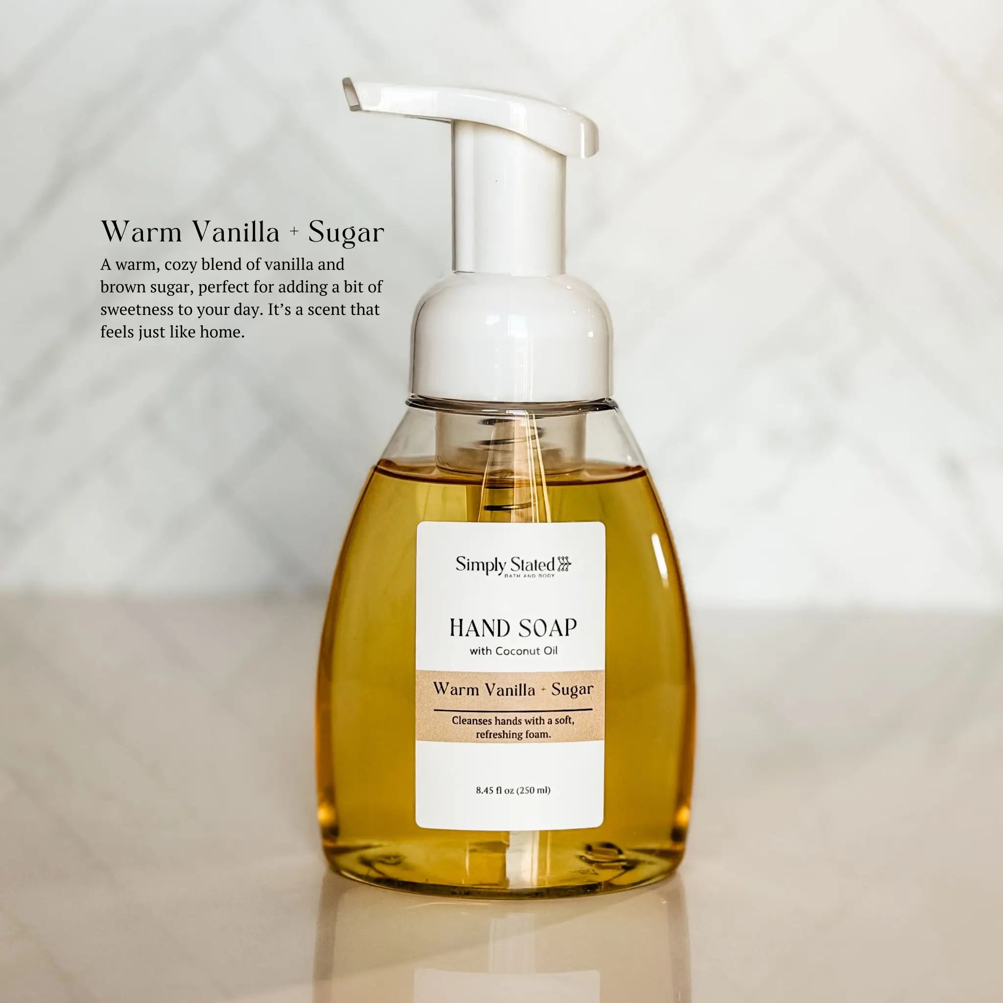 Simply Stated Creations Hand Soaps Warm Vanilla + Sugar Foaming Hand Soap