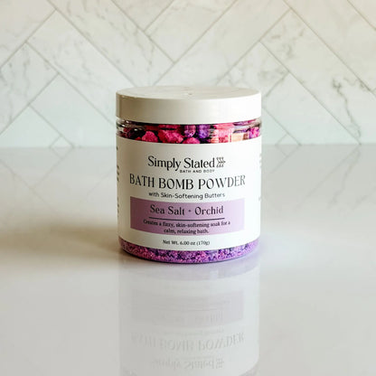 Simply Stated Creations Bath Bombs Sea Salt + Orchid Bath Bomb Powder
