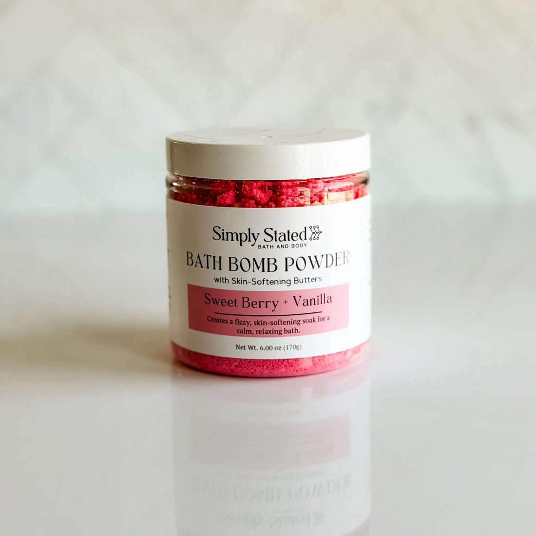 Simply Stated Creations Bath Bombs Sweet Berry + Vanilla Bath Bomb Powder