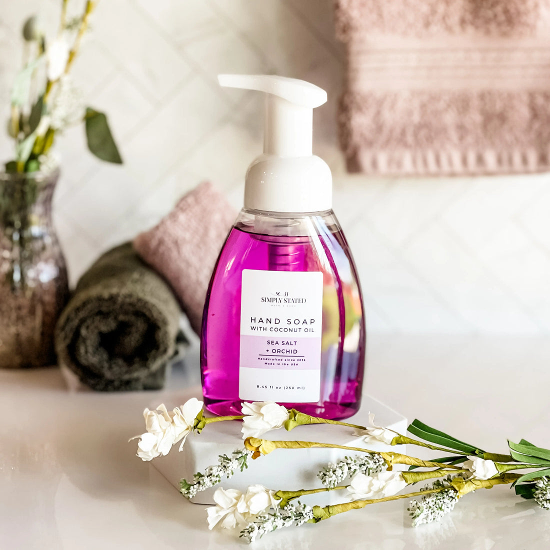 Simply Stated Creations Hand Soaps Sea Salt + Orchid Foaming Hand Soap