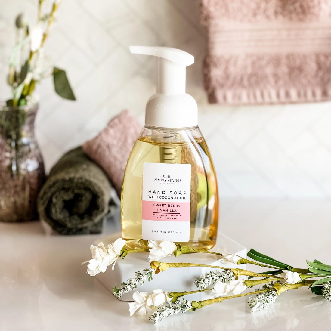 Simply Stated Creations Hand Soaps Sweet Berry + Vanilla Foaming Hand Soap
