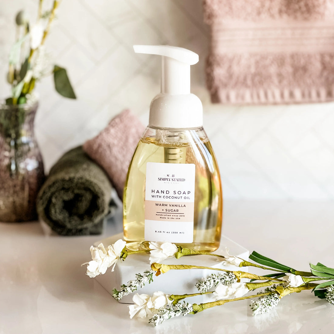 Simply Stated Creations Hand Soaps Warm Vanilla + Sugar Foaming Hand Soap