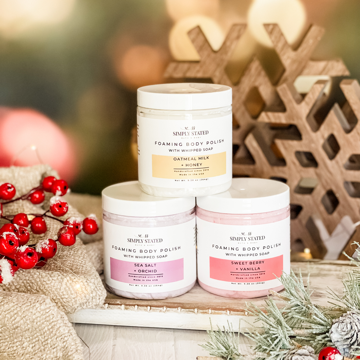 Sweet Berry + Vanilla Foaming Body Polish